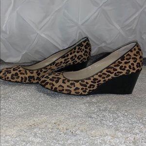 Cheetah print block heels
